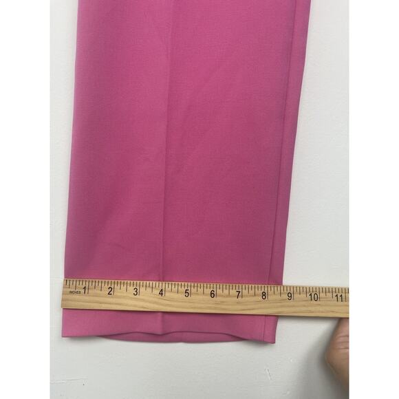 ANN TAYLOR $109 PINK CURVY FIT SOPHIA STRAIGHT PANTS SZ 16P CAREER SLACKS - Picture 7 of 11